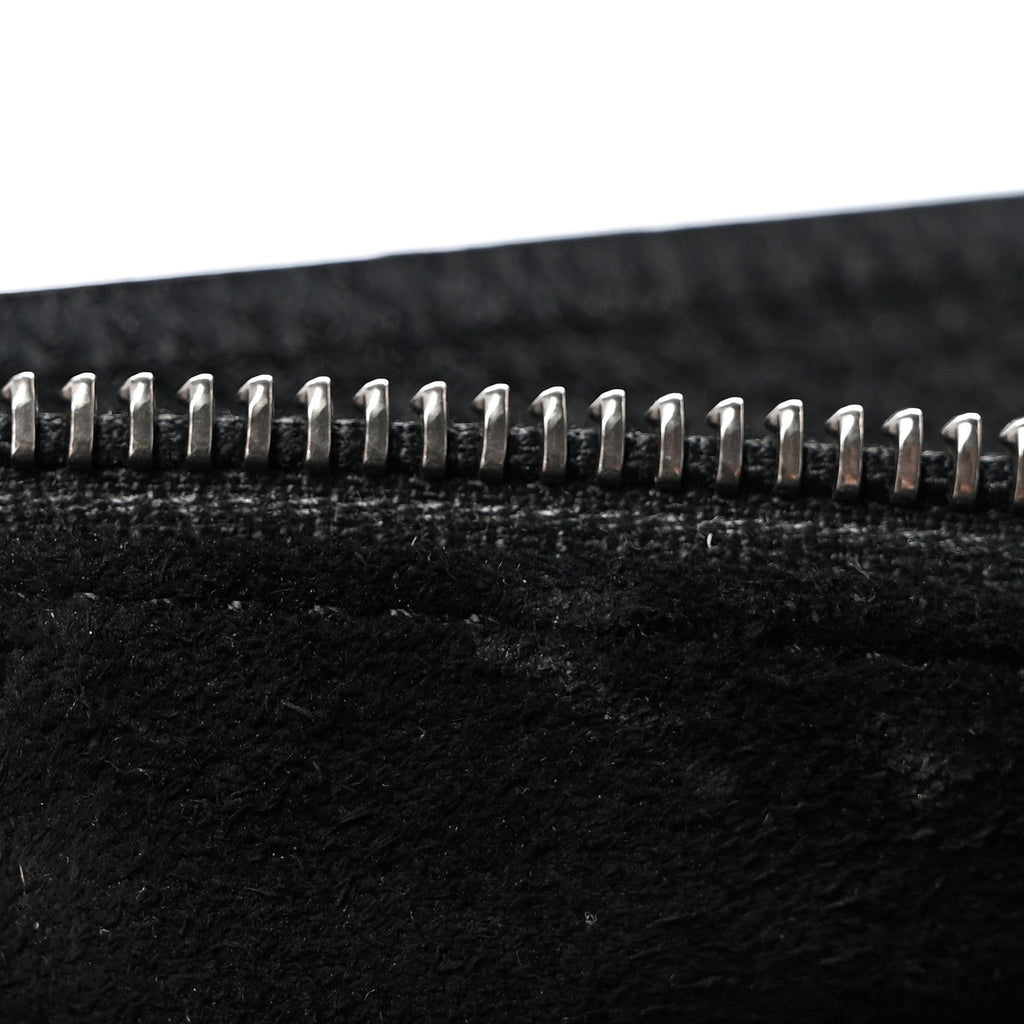 Drummed Calfskin Nano Luggage Black