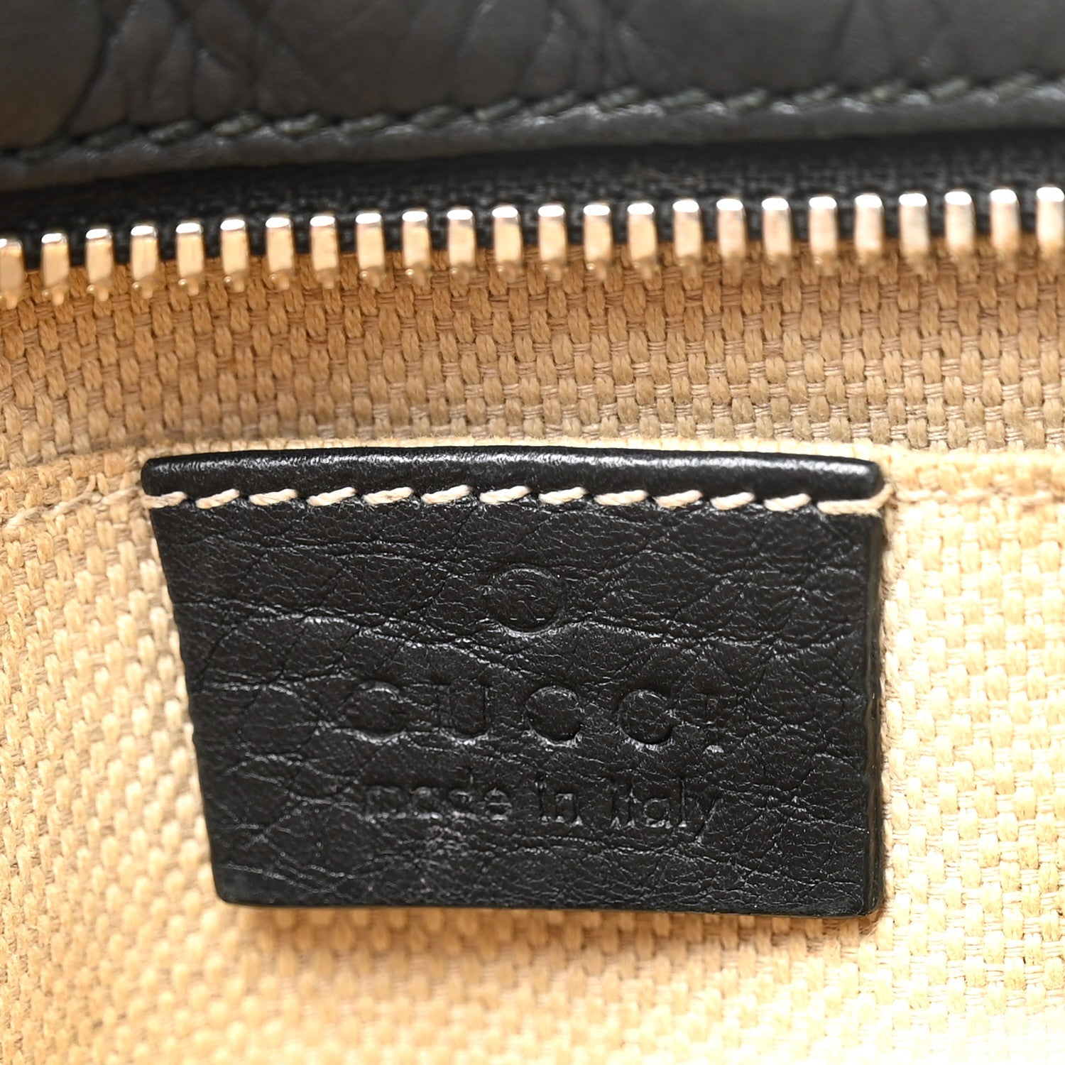 Pebbled Calfskin Small Soho Disco Bag Black