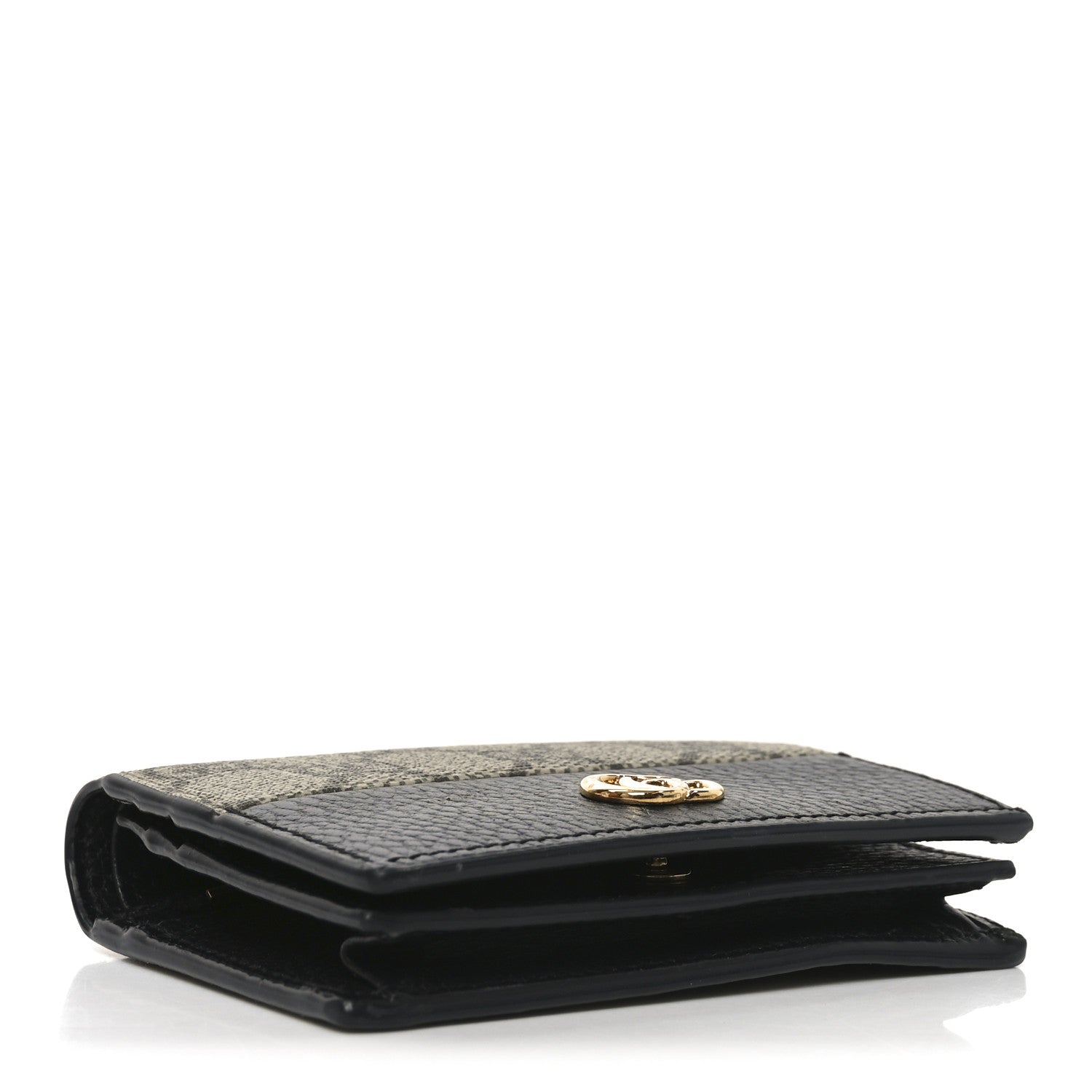 Dollar Calfskin GG Supreme Monogram GG Marmont  Case Black Beige Ebony