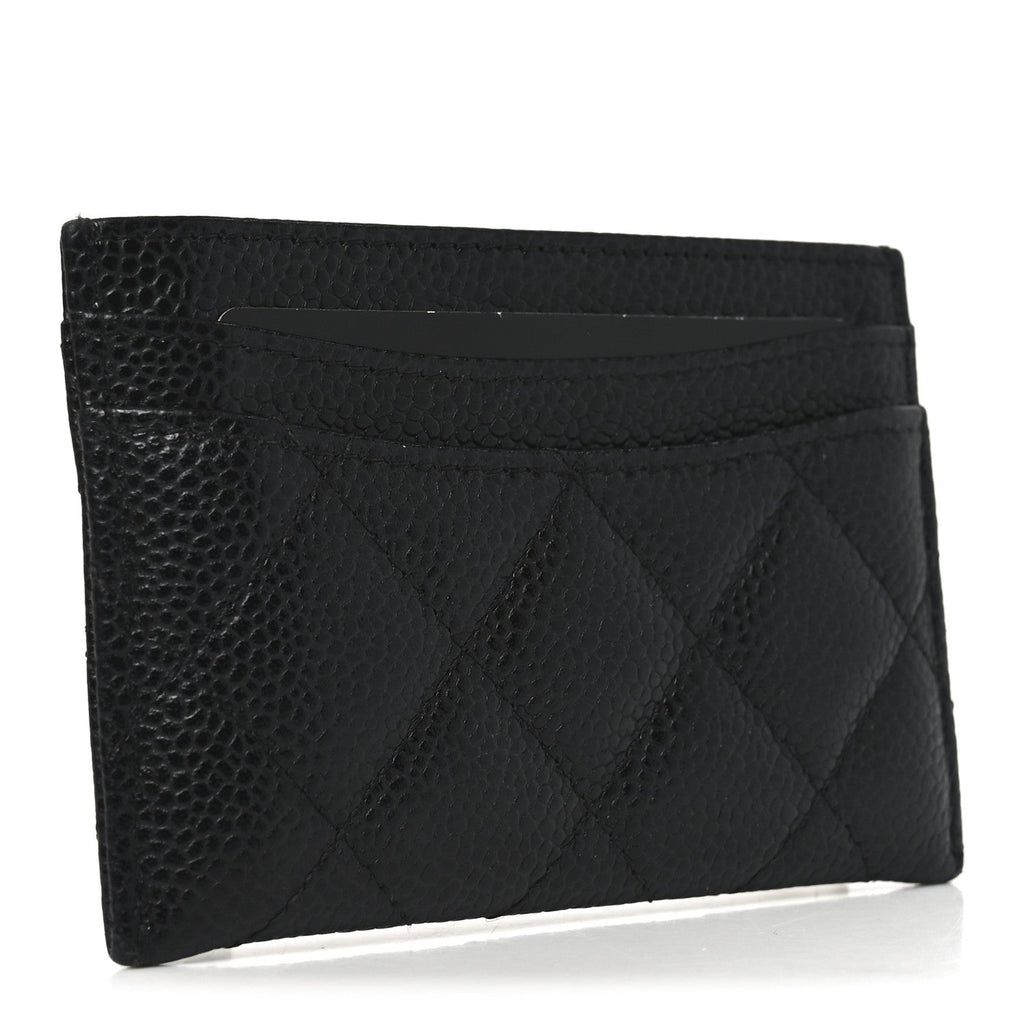 Caviar Quilted  Holder Black