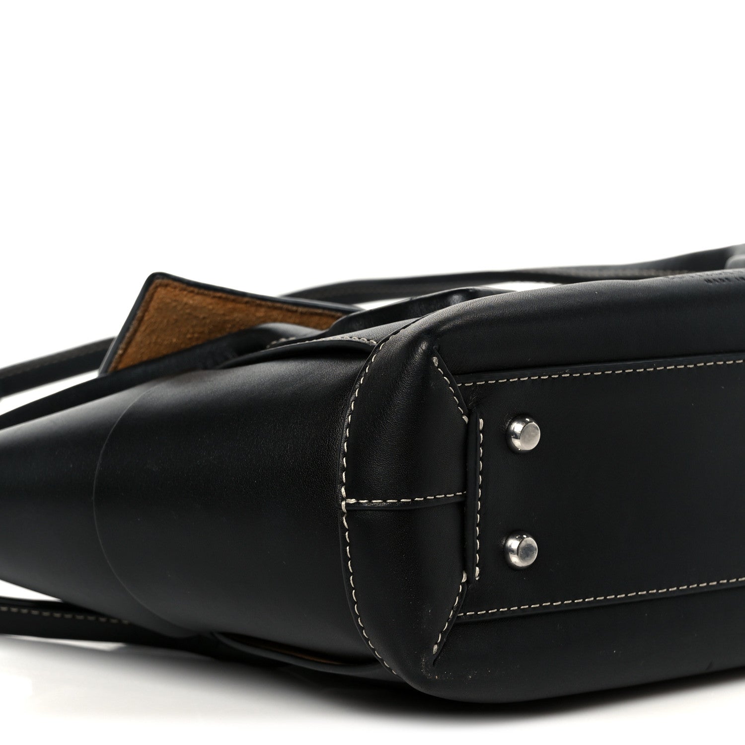 French Calfskin Maxi Intrecciato Arco 33 Black