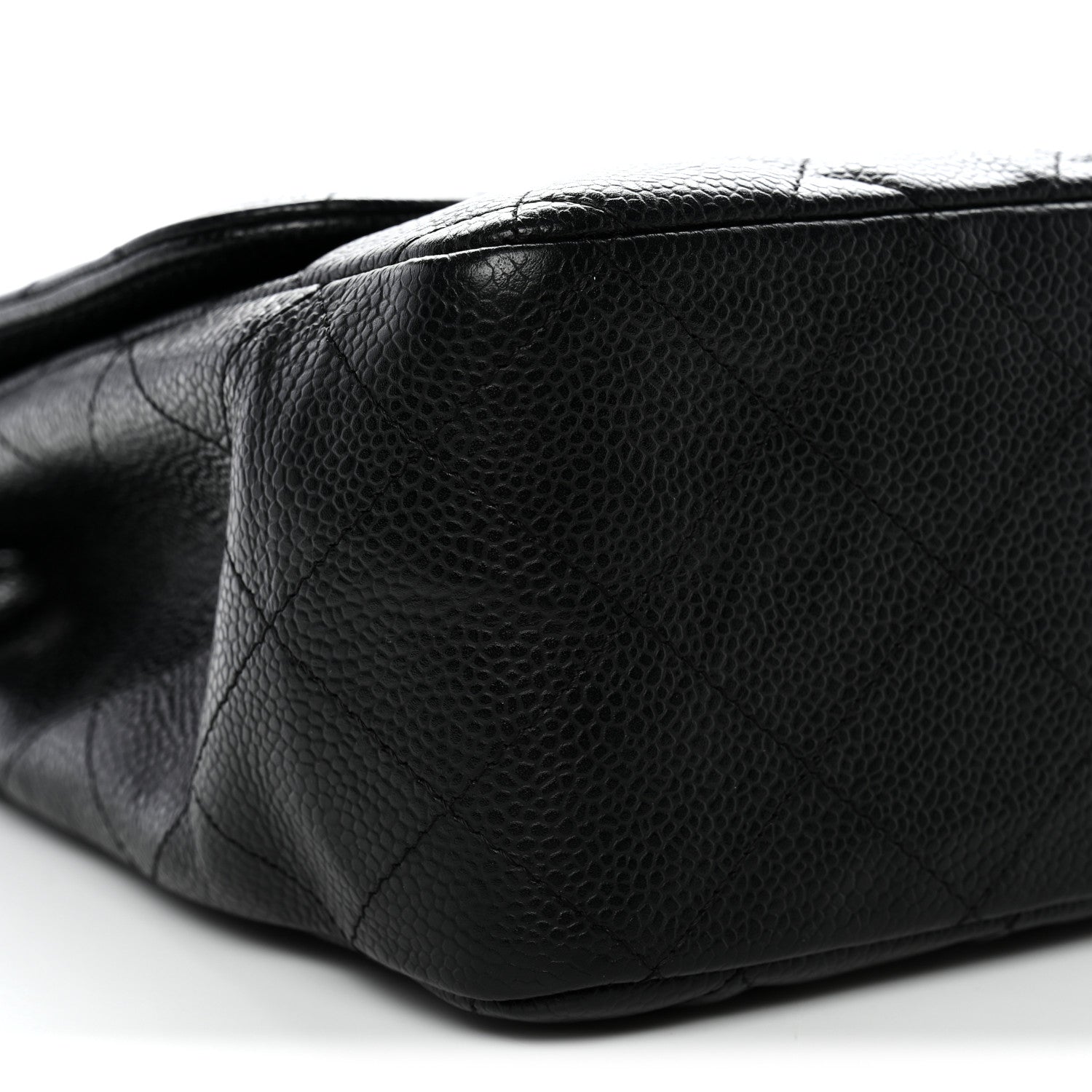 Caviar Quilted Jumbo Single Flap Black