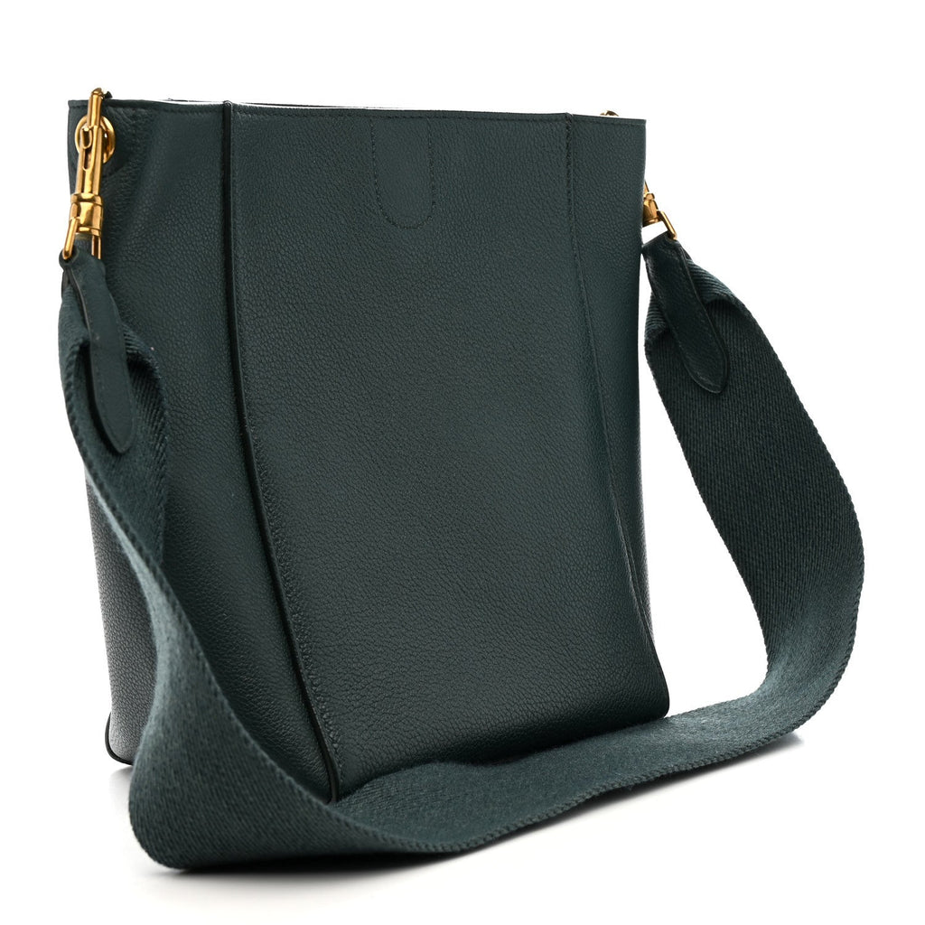 Soft Grained Calfskin Small Sangle Bucket Bag Amazone