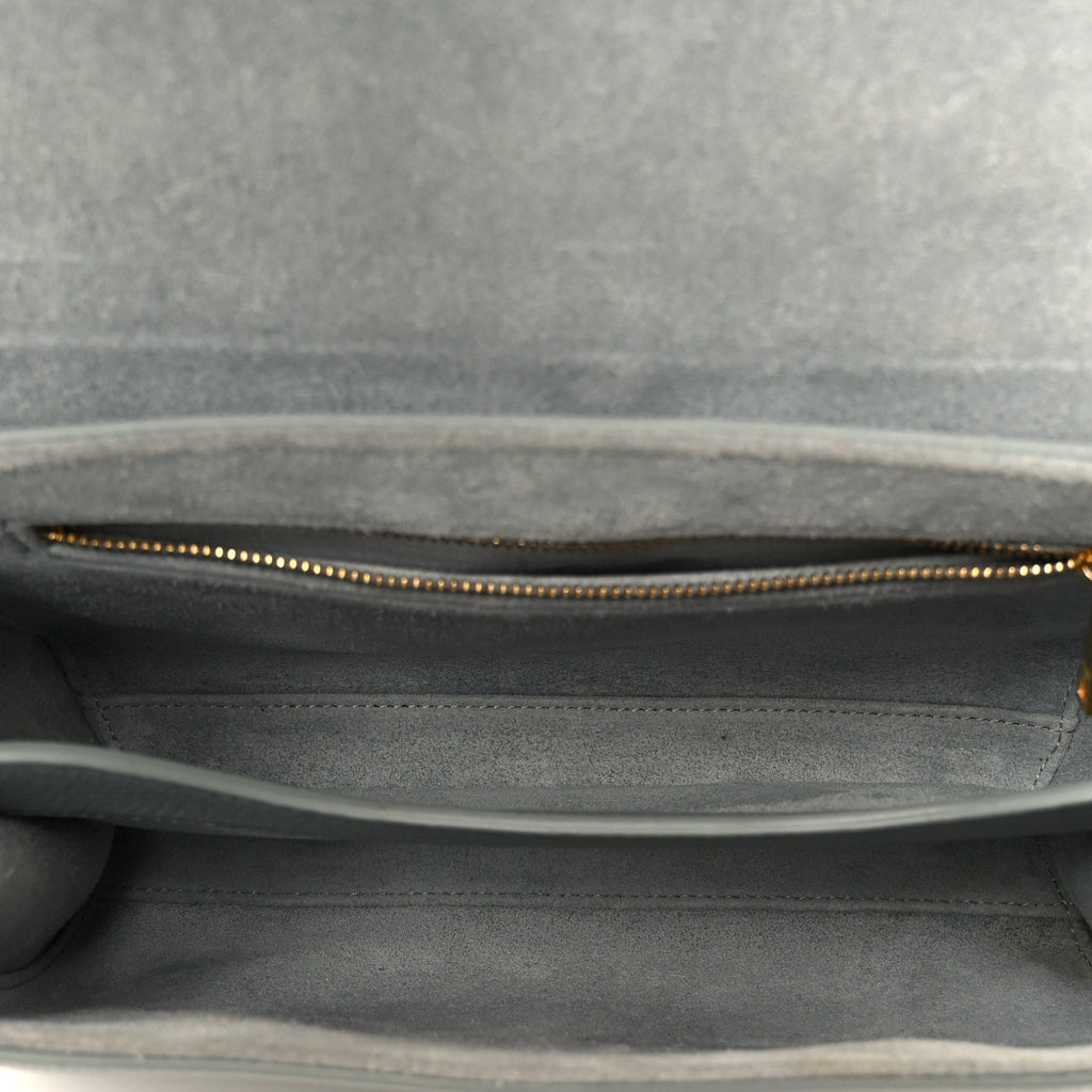 Grained Calfskin Teen Soft 16 Shoulder Bag Ice Blue