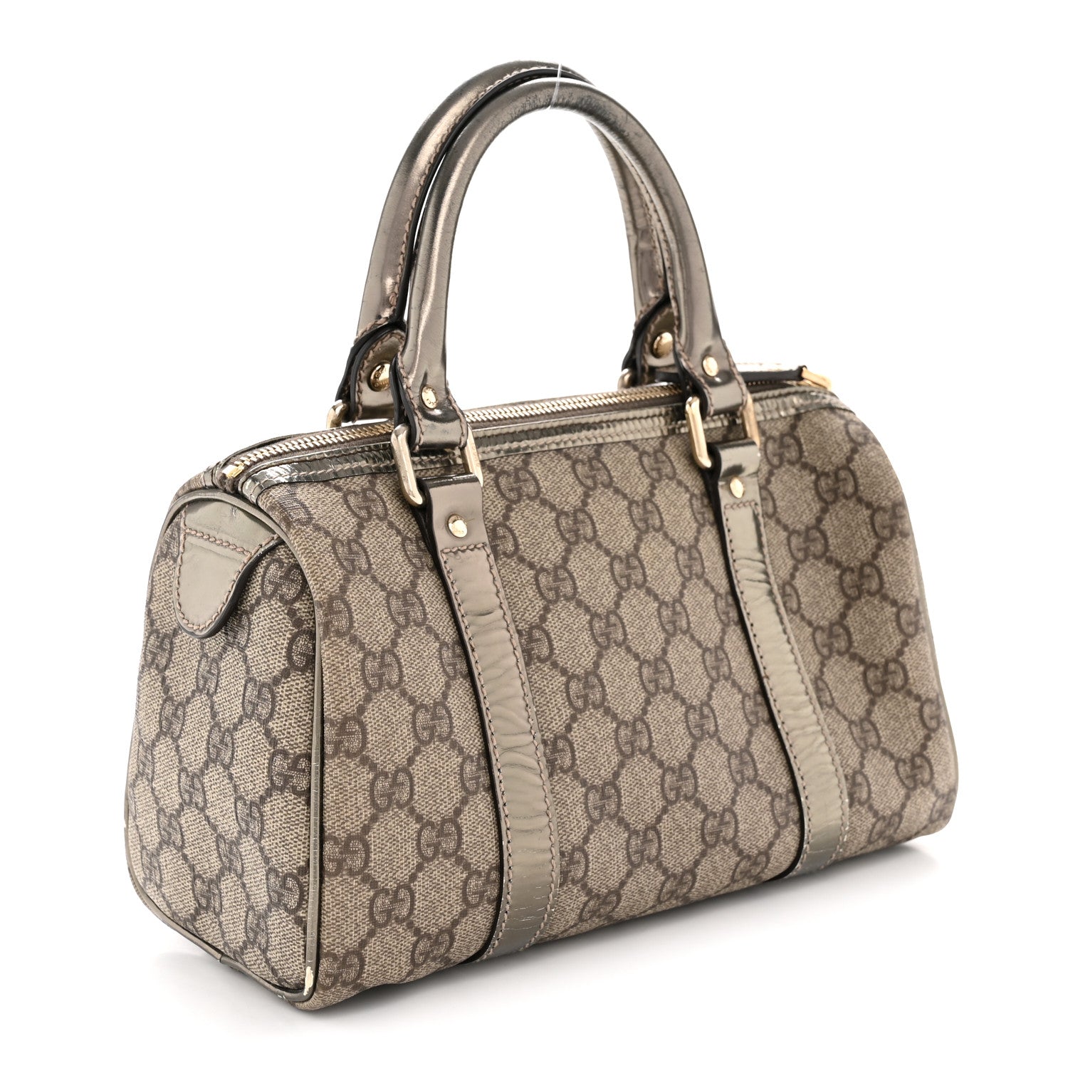 GG Plus Monogram Small Joy Boston Metallic