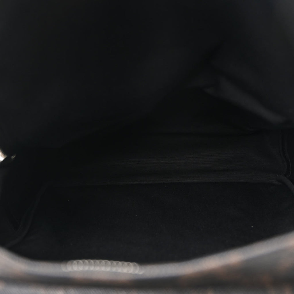 Triomphe Canvas XL Calfskin Backpack Black
