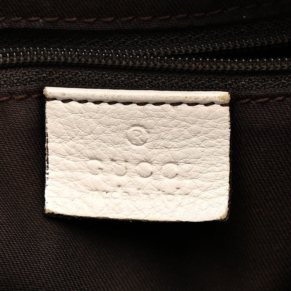 Monogram Medium D Gold Ring Hobo White