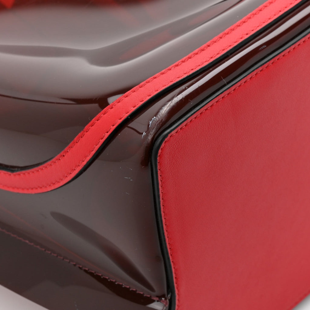 PVC Vlogo Small Escape Tote Red