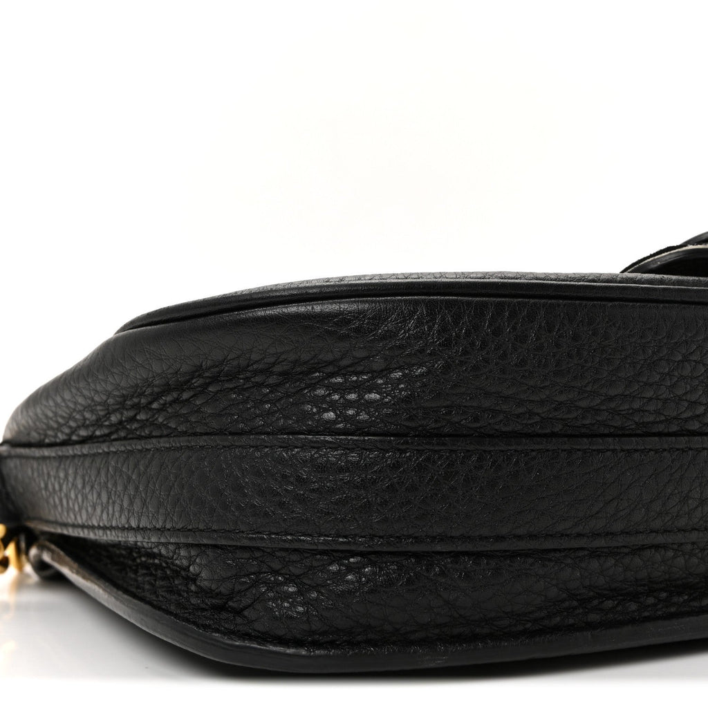 Grained Calfskin Medium Bobby Flap Black