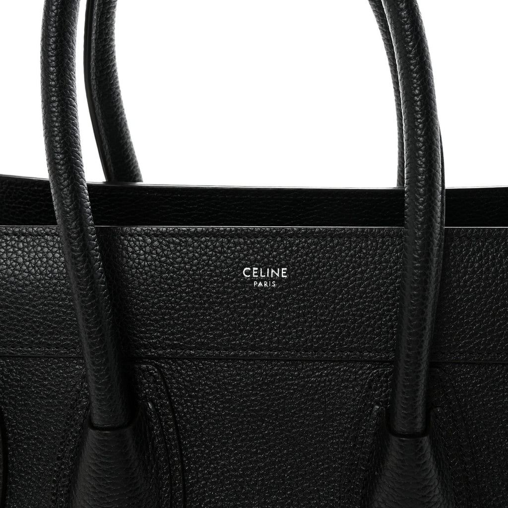 Drummed Calfskin Micro Luggage Black