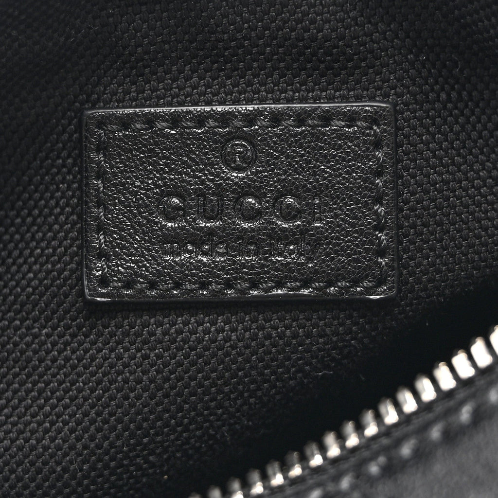 Sakai Be Green Calfskin Diagonal Stitched Mini Blondie Barrel Shoulder Bag Black
