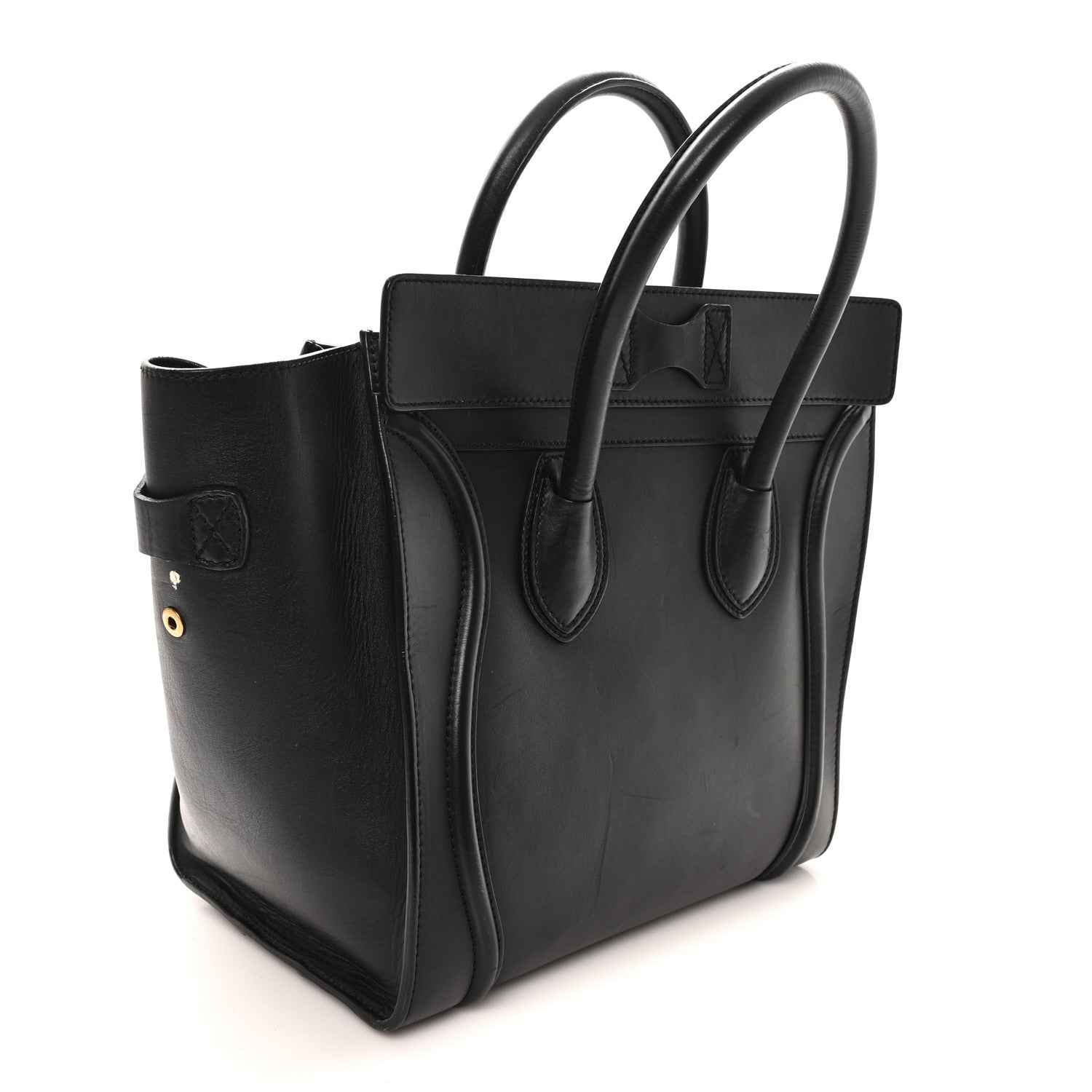 Smooth Calfskin Mini Luggage Black
