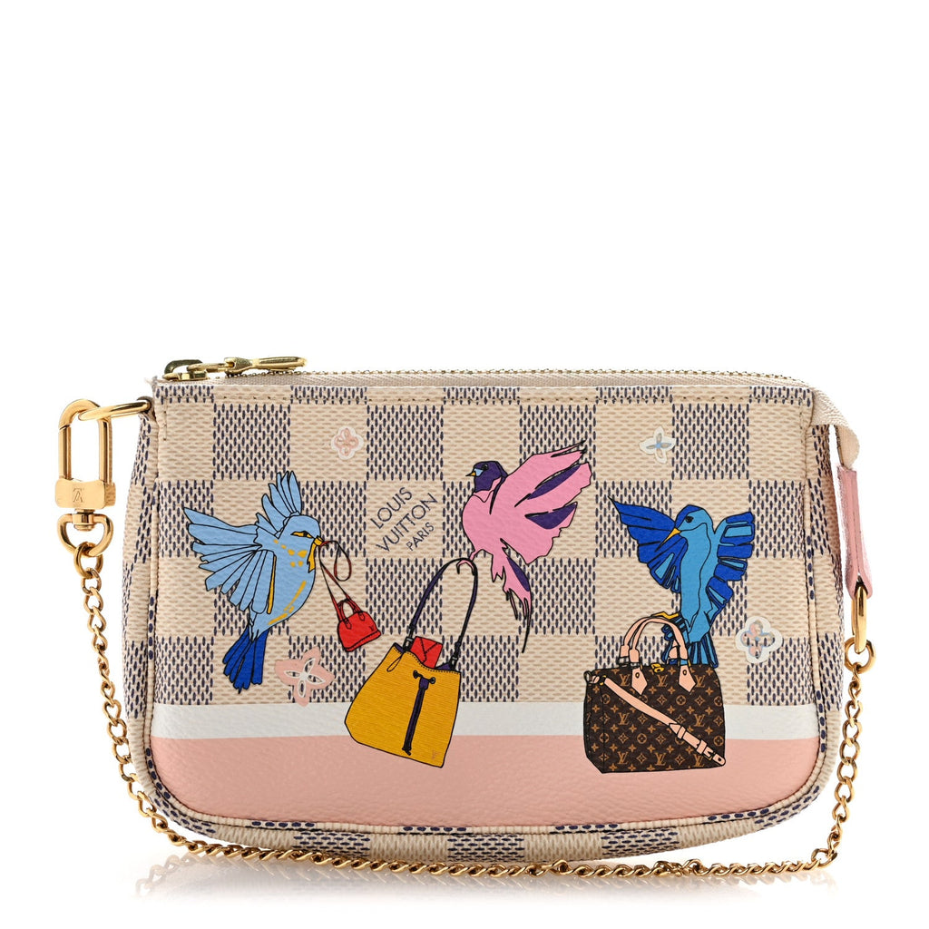Damier Azur 2018 Christmas Animation Mini Pochette Accessories