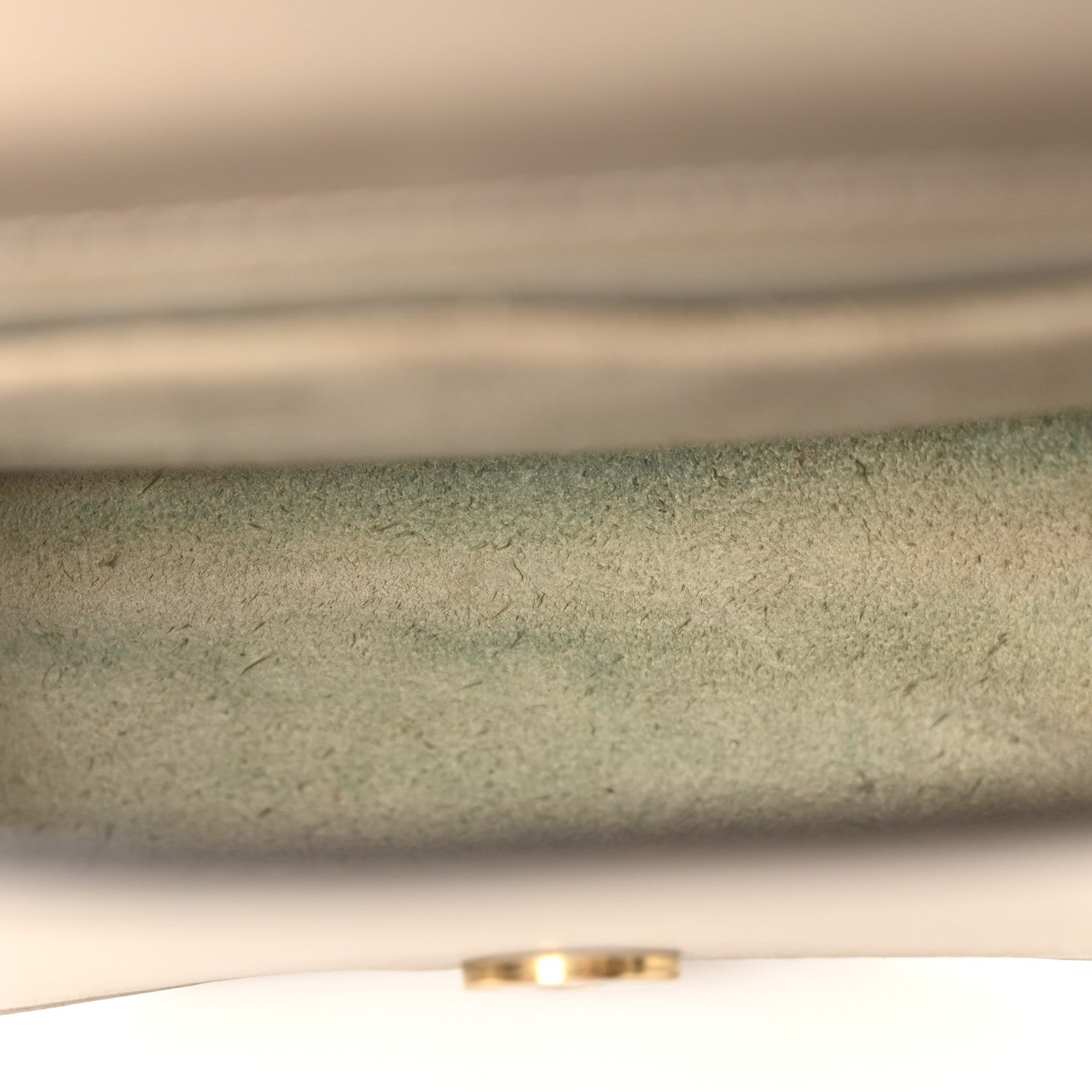 Calfskin Suede Small Nile Bracelet Bag Motty Grey
