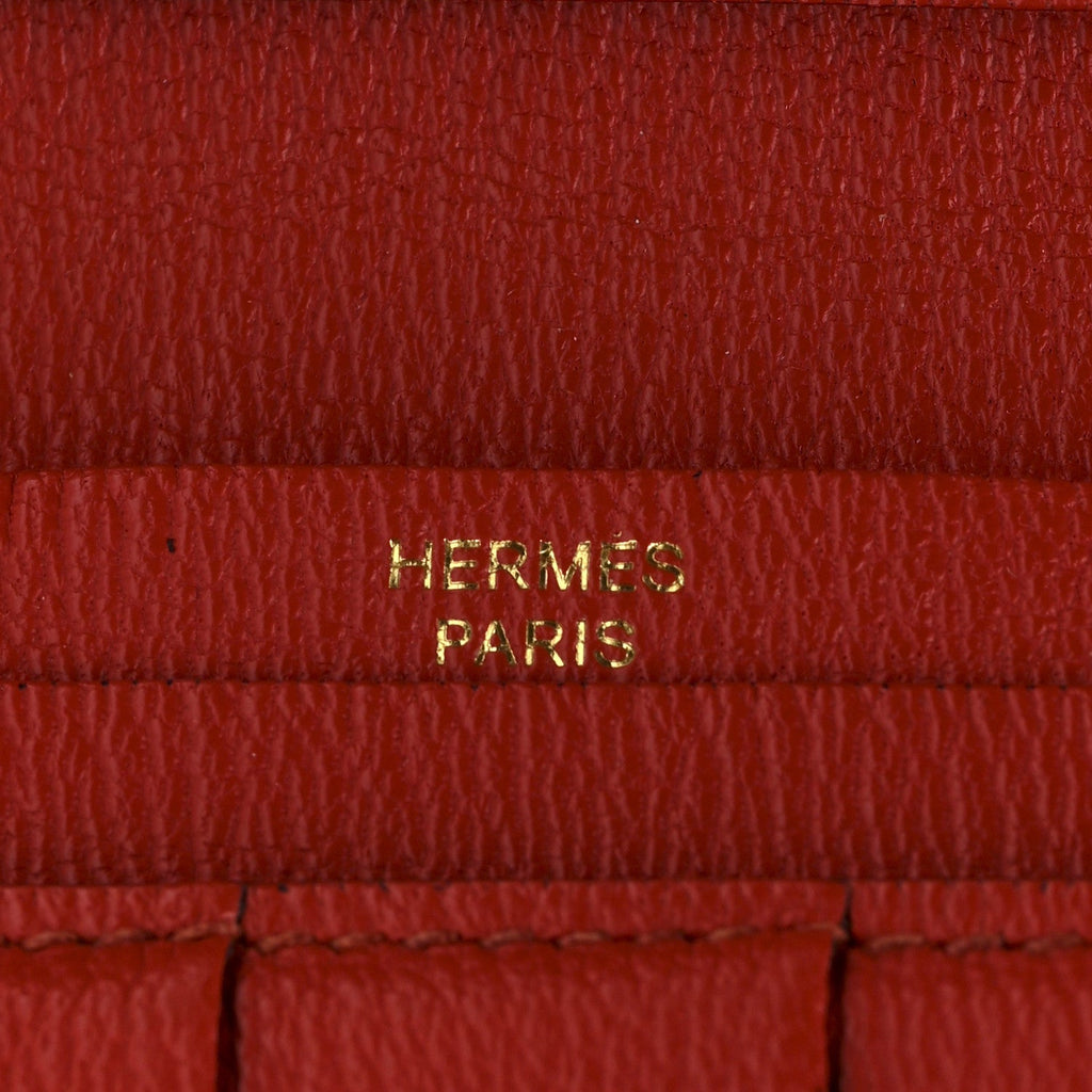 Shiny Alligator Bearn Gusset Wallet Geranium