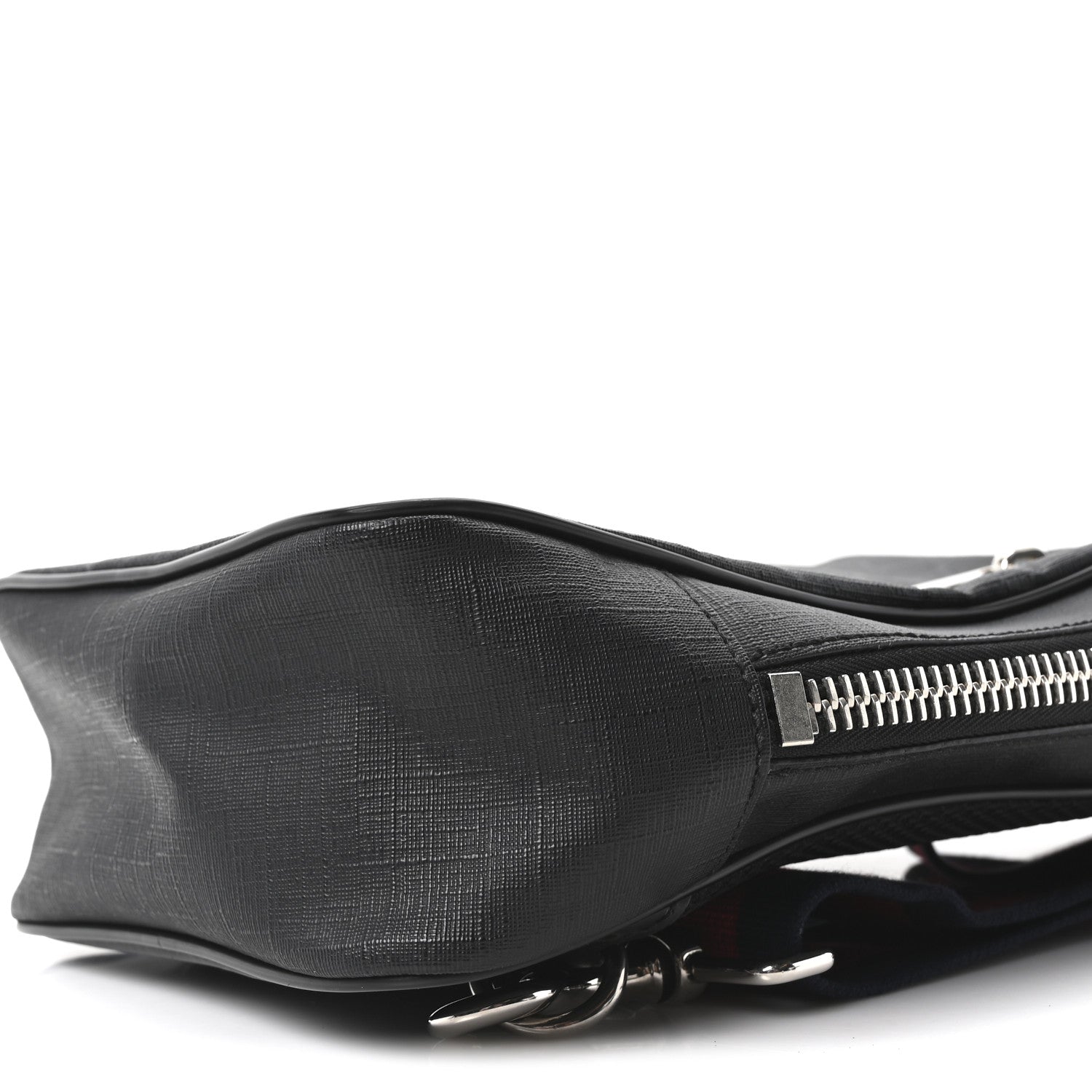 GG Supreme Monogram Web Belt Bag Black Grey