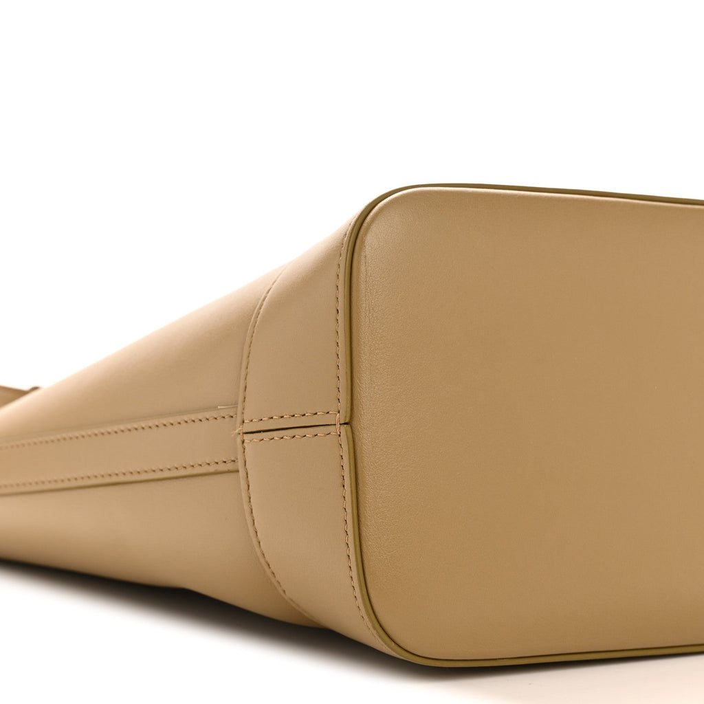 Smooth Calfskin Small Cuir Triomphe Bucket Bag Olive