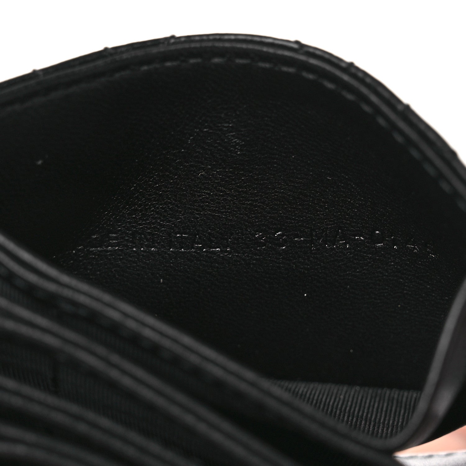 Lambskin Cannage Lady Dior Jasmine 5-Gusset  Holder Black