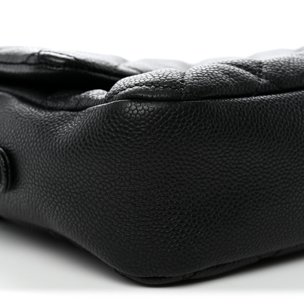 Caviar Quilted Jumbo Easy Flap Black