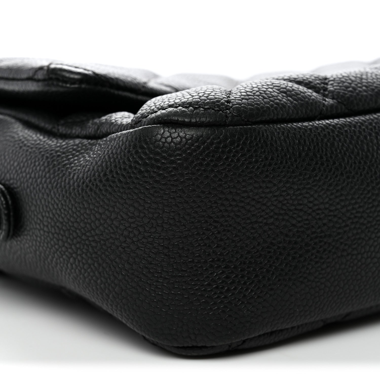 Caviar Quilted Jumbo Easy Flap Black