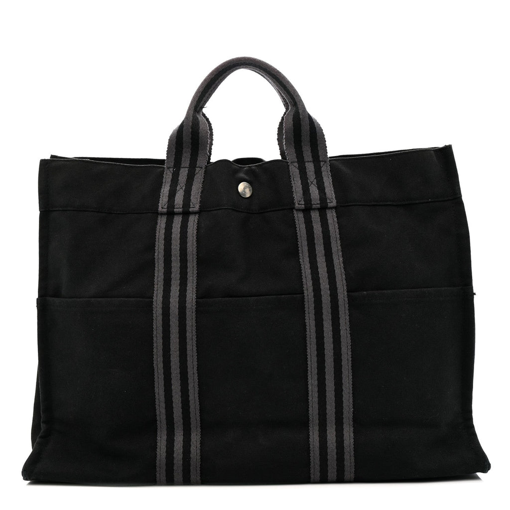Canvas Herline MM Tote Black