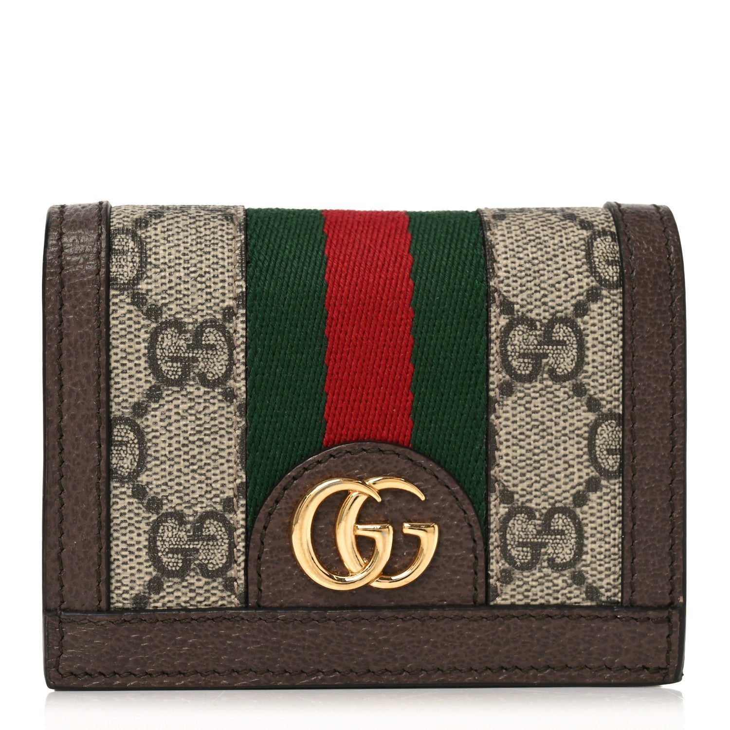 GG Supreme Monogram Web Ophidia  Case Beige New Acero