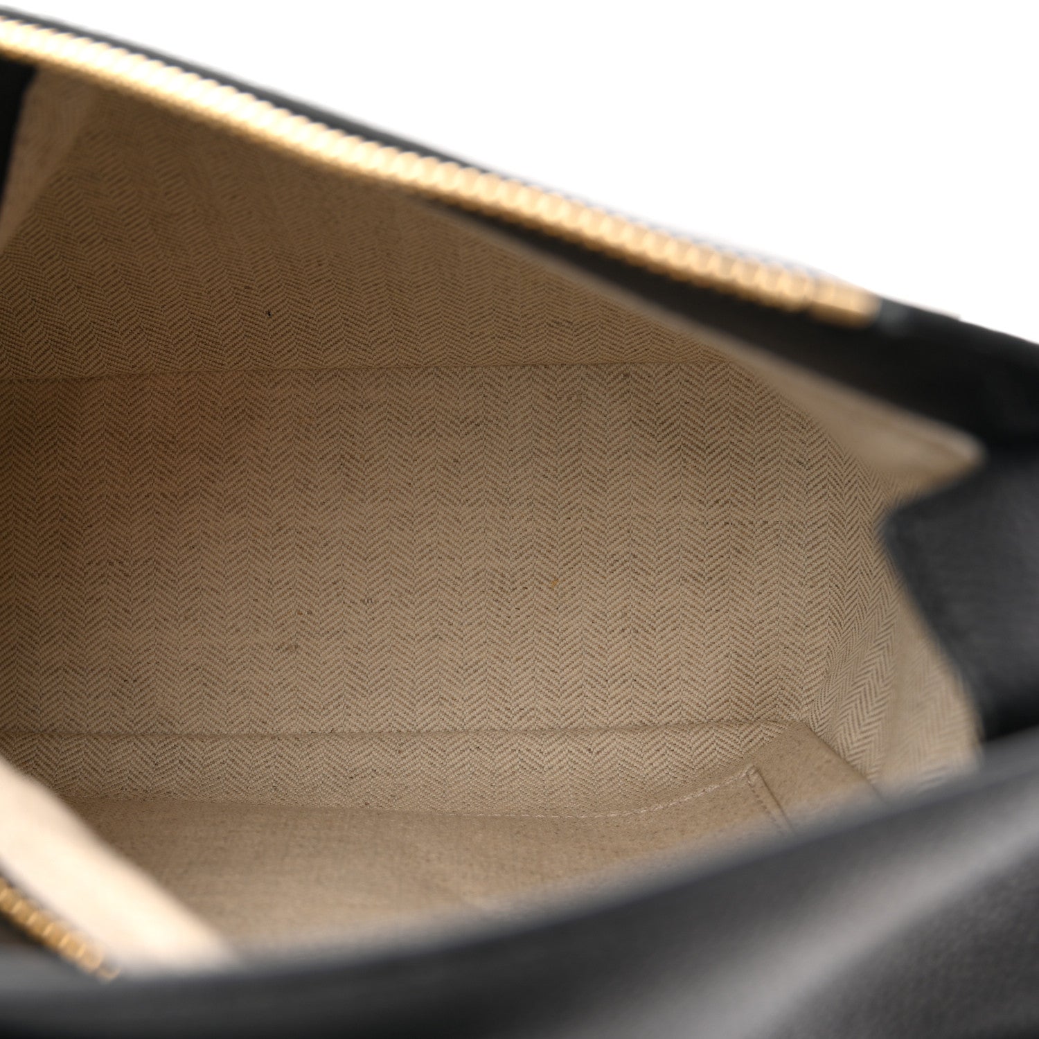 Grained Calfskin Small Puzzle Bag Black