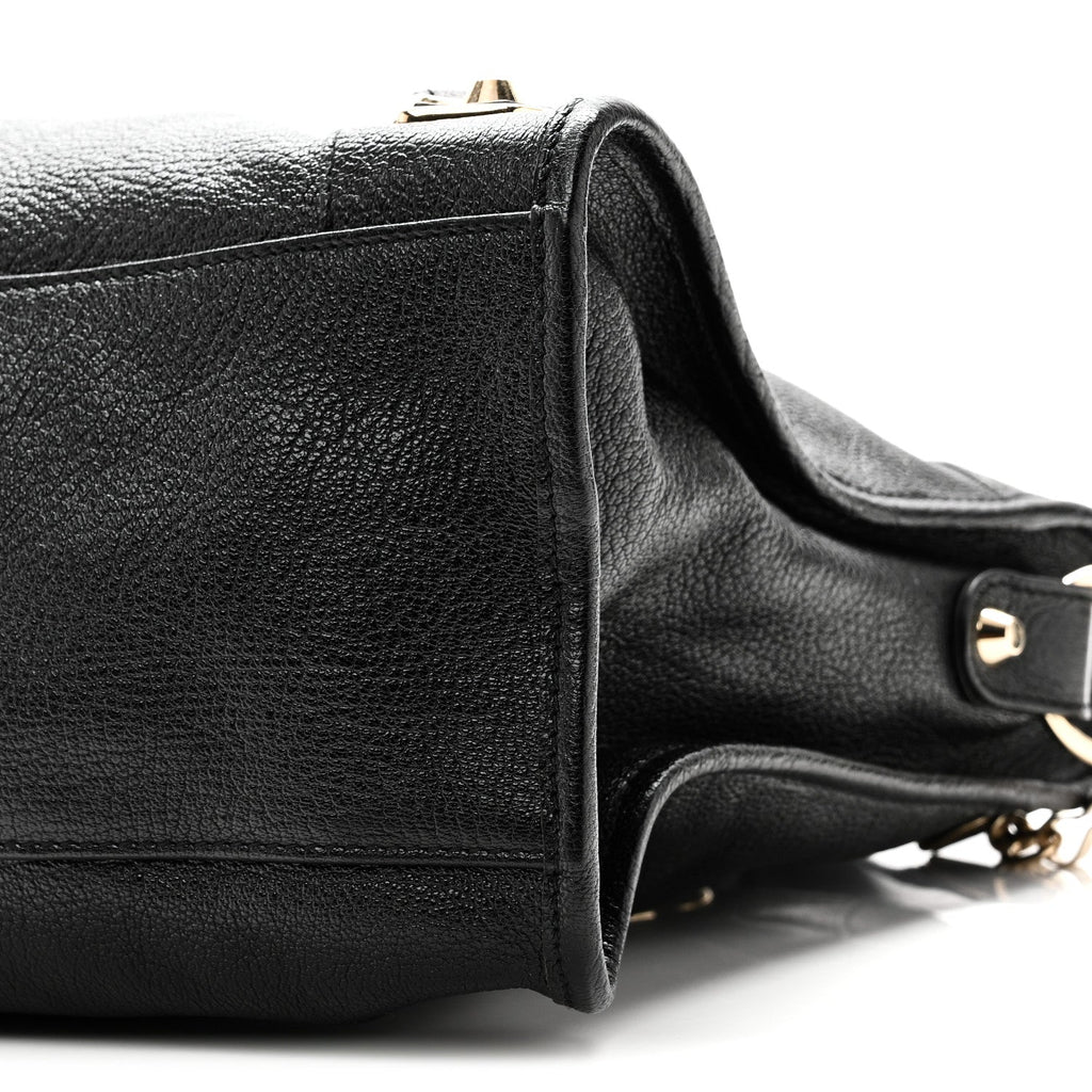 Chevre Gold Metallic Edge Hardware City Black