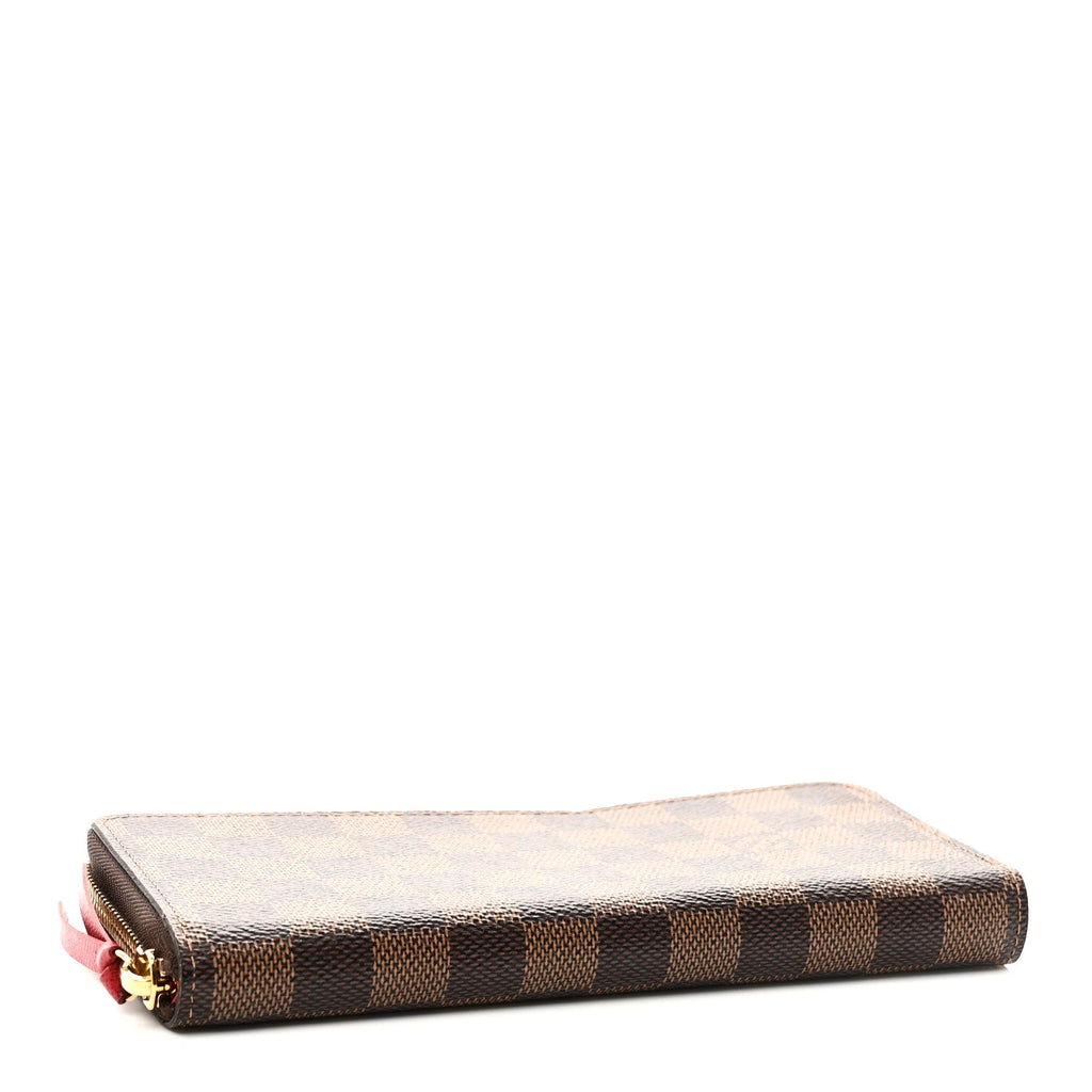 Damier Ebene Clemence Wallet Cherry