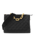 Lambskin Embossed Monogram Coussin MM Black
