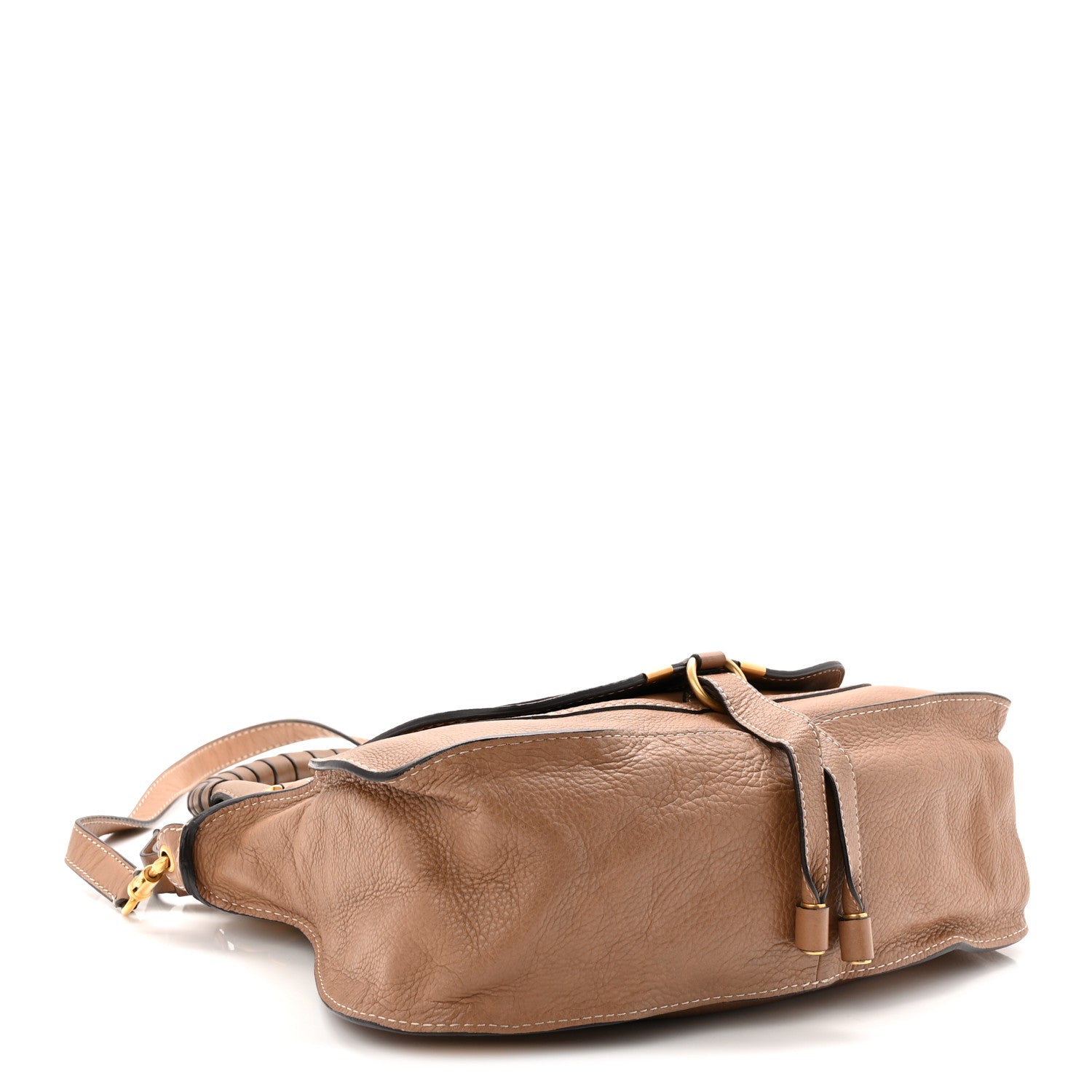 Calfskin Small Marcie Satchel Nut