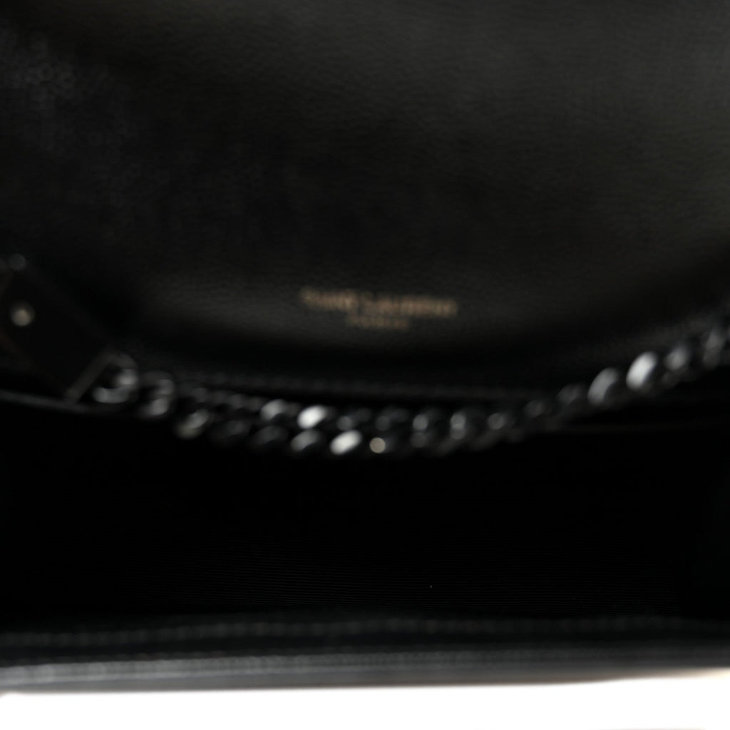 Grain De Poudre Small Monogram Monochrome Kate Satchel Black