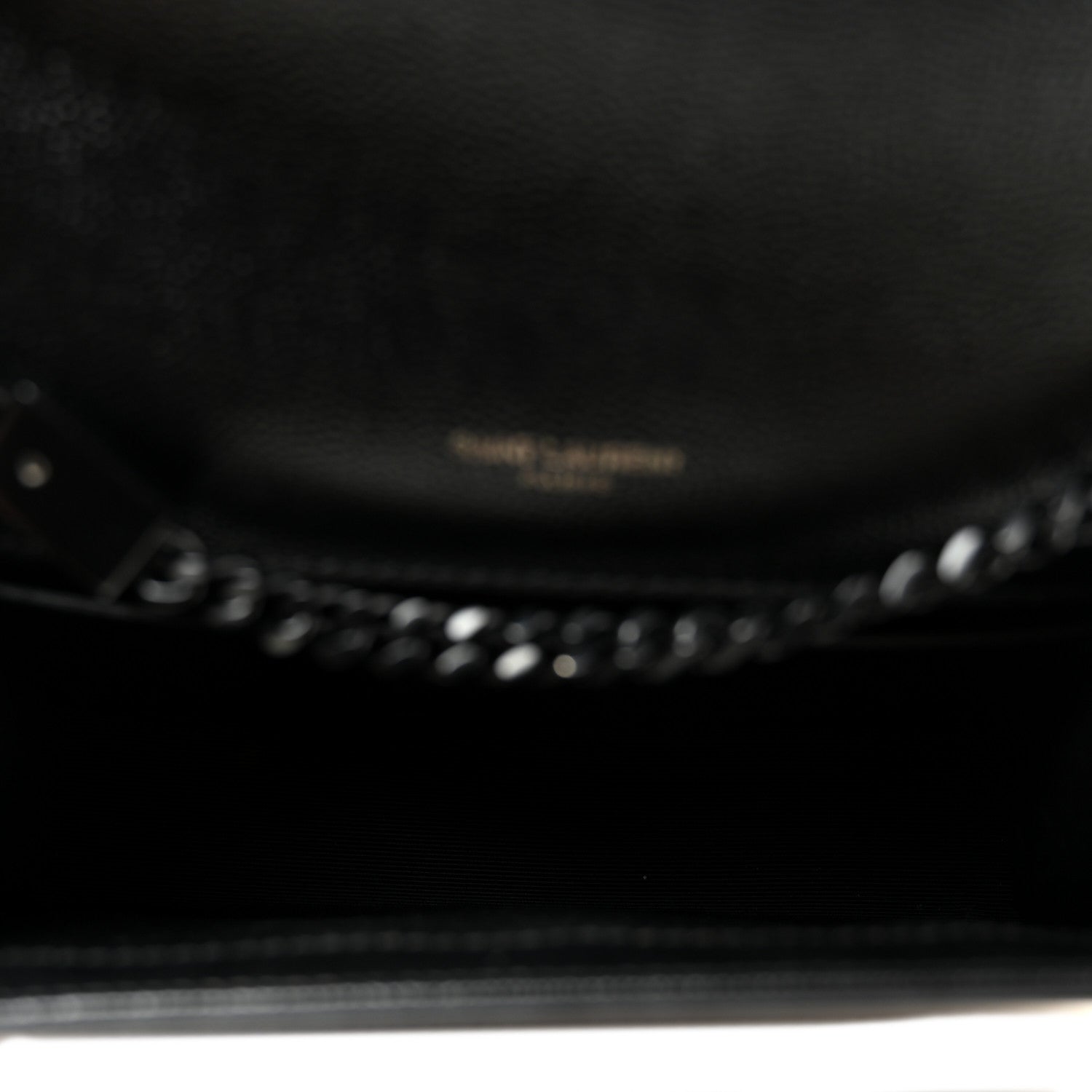 Grain De Poudre Small Monogram Monochrome Kate Satchel Black