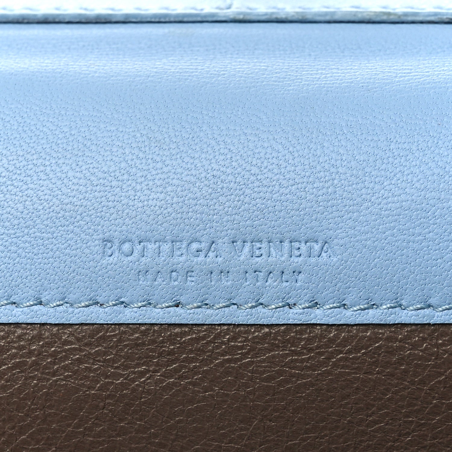 Nappa Intrecciato Continental Flap Wallet Light Blue