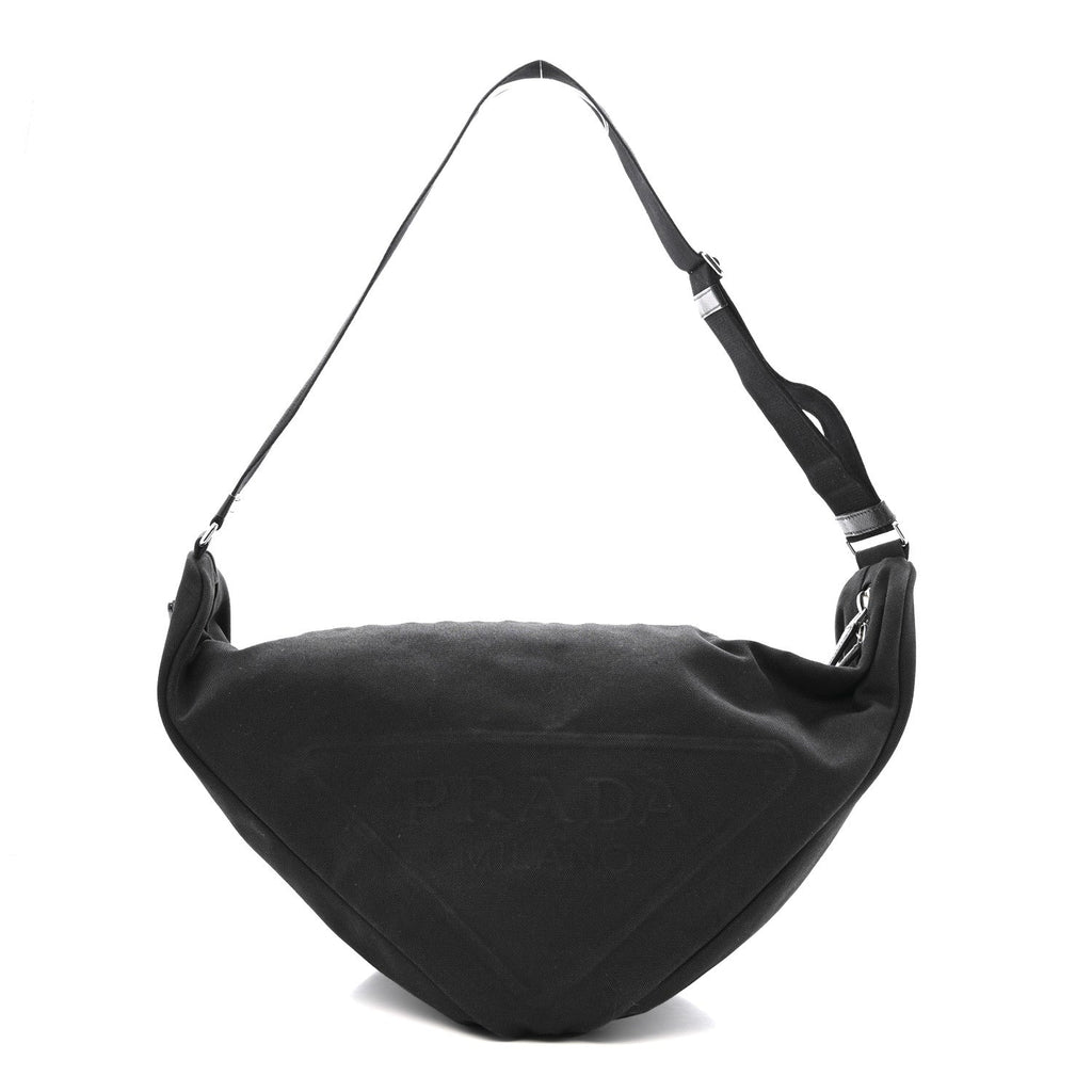 Canapa Triangle Shoulder Bag Black