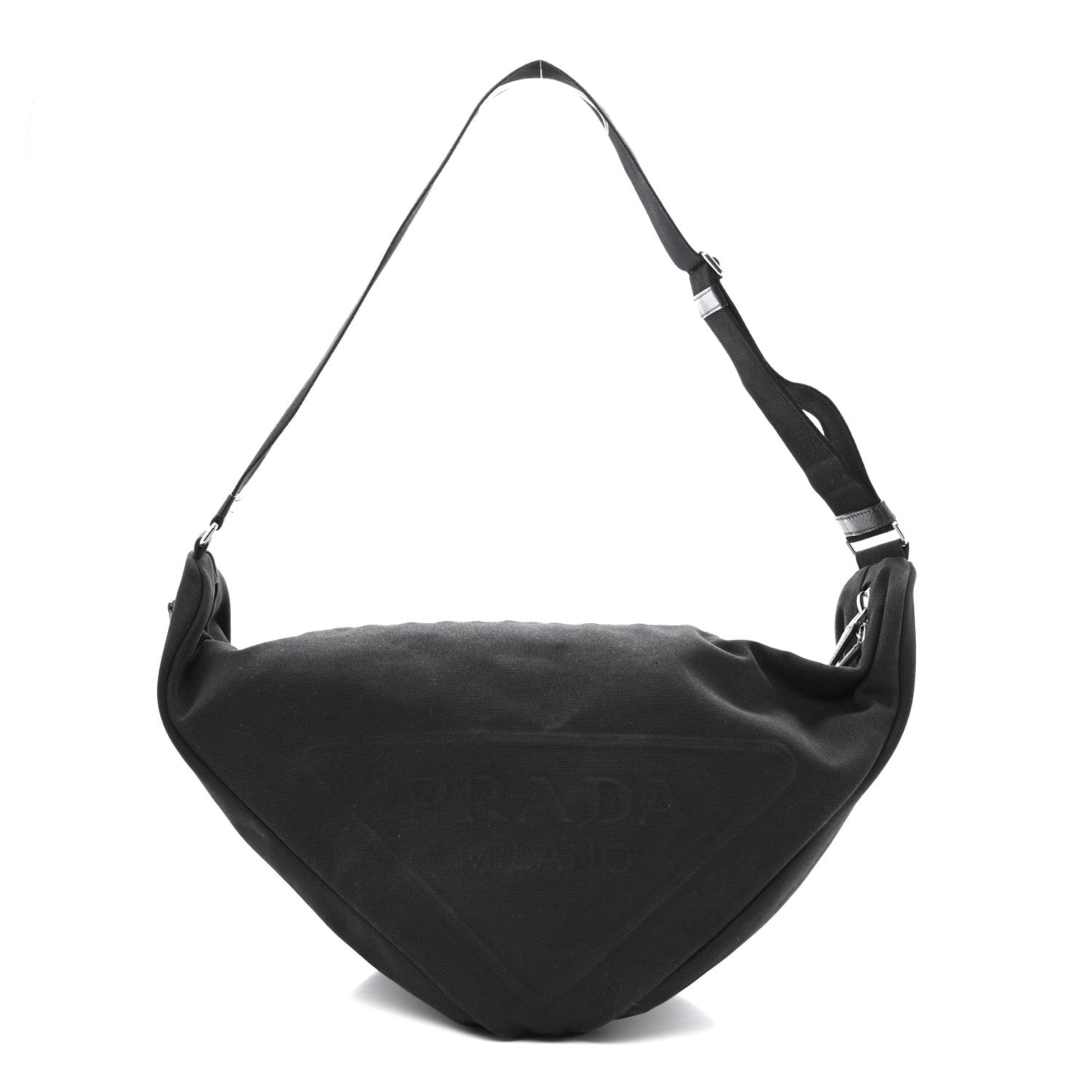 Canapa Triangle Shoulder Bag Black