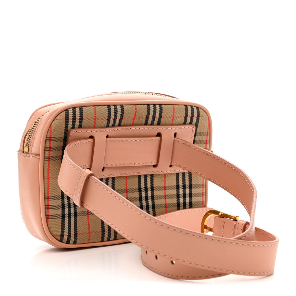 Smooth Calfskin 1983 Knight Check Link Bum Bag Pale Orchid
