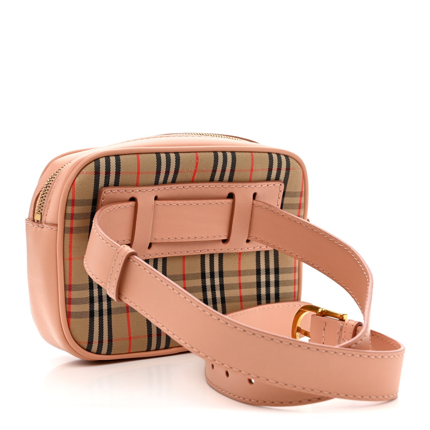 Smooth Calfskin 1983 Knight Check Link Bum Bag Pale Orchid