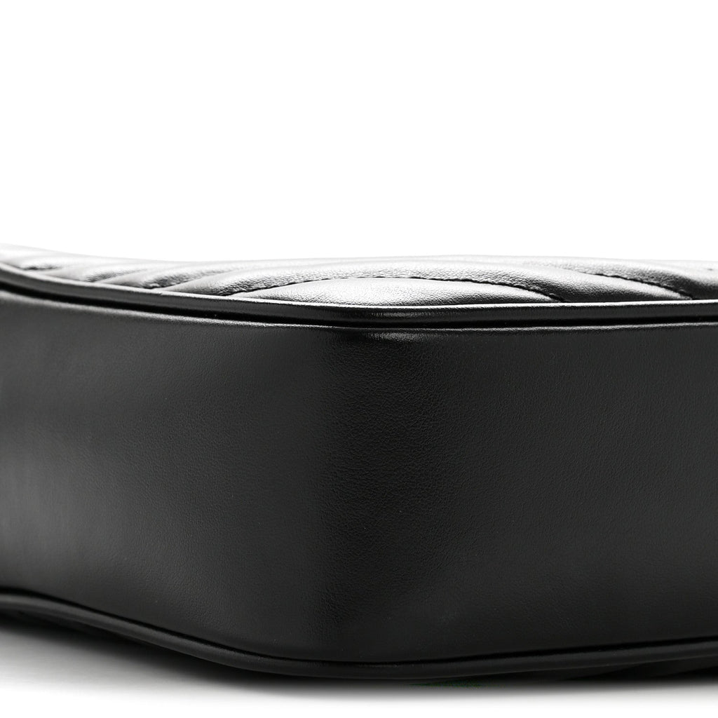 Calfskin Matelasse Monogram Monochrome Lou Camera Bag Black