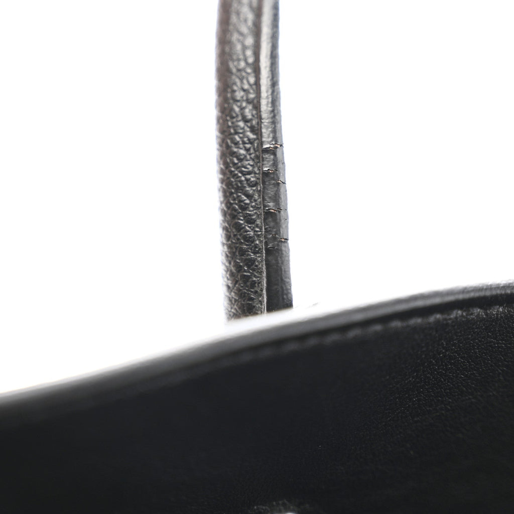 Grained Calfskin Baby Sac De Jour Coal