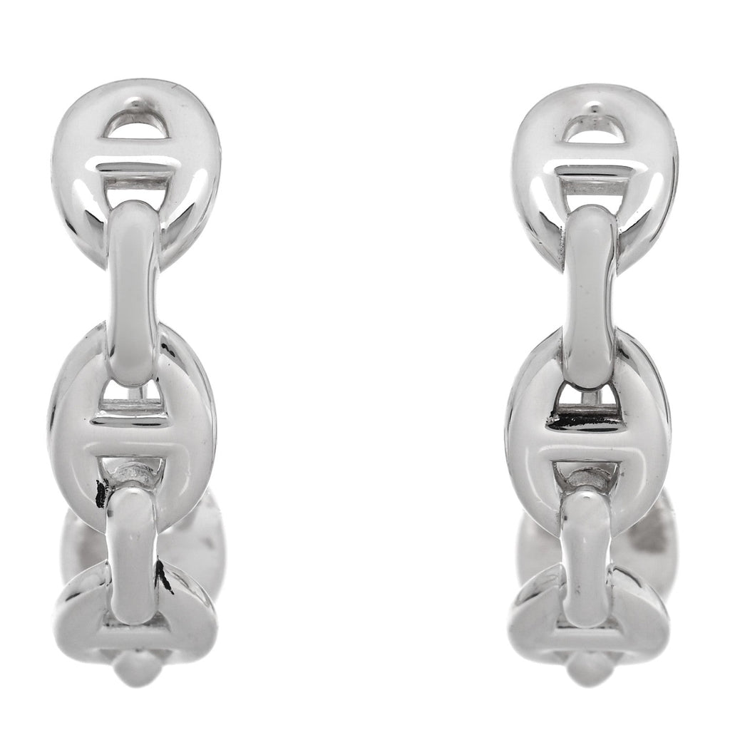 Sterling Silver Chaine D'Ancre Enchainee Climber Earrings