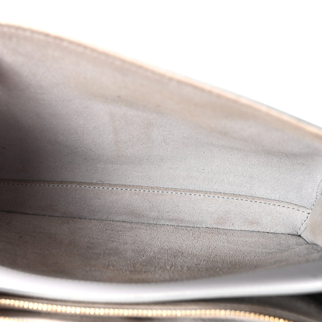 Smooth Calfskin Teen Soft 16 Shoulder Bag Light Grey