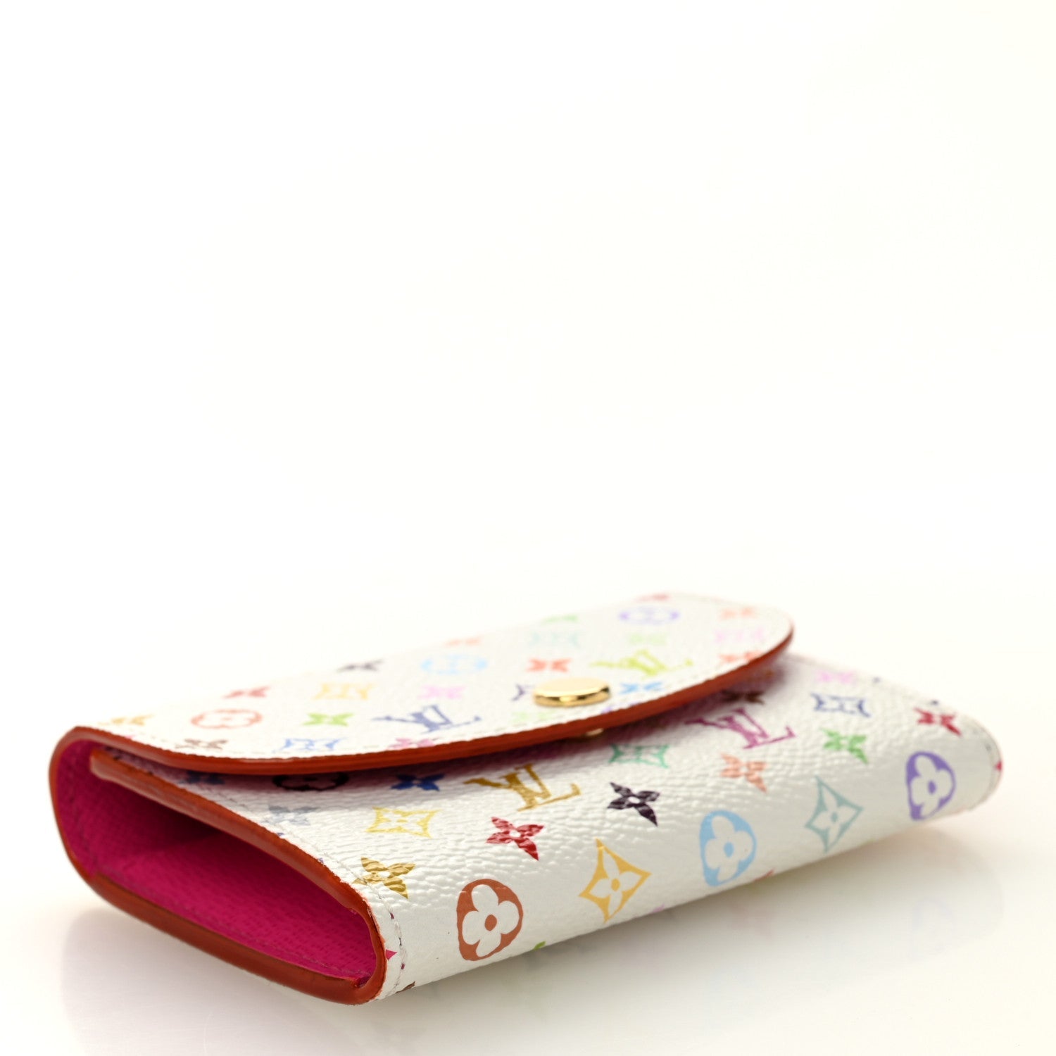 LV X TM Monogram Multicolor Rosalie Coin Purse White Kawaii Pink