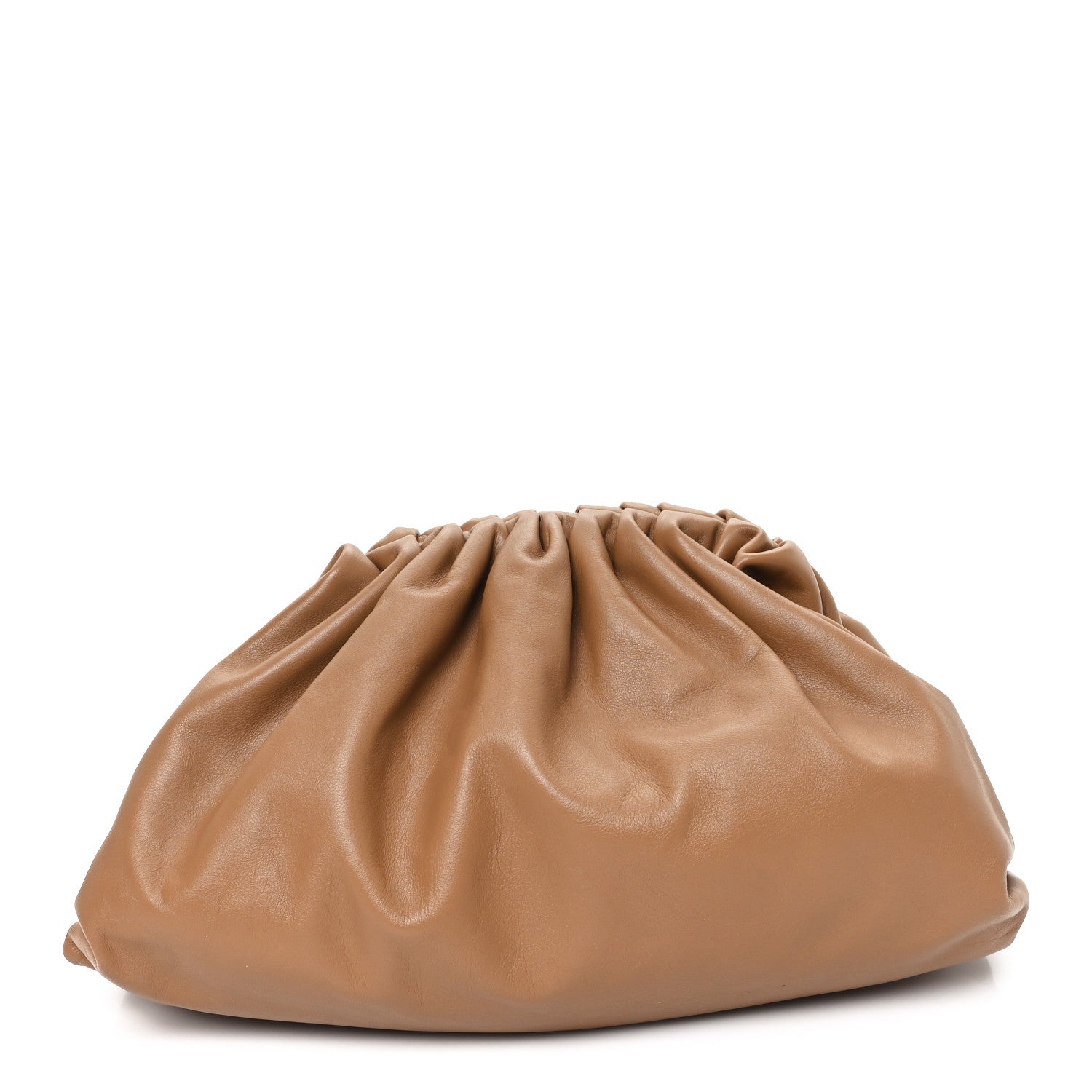 Smooth Butter Calf The Pouch Oversized Clutch Teak