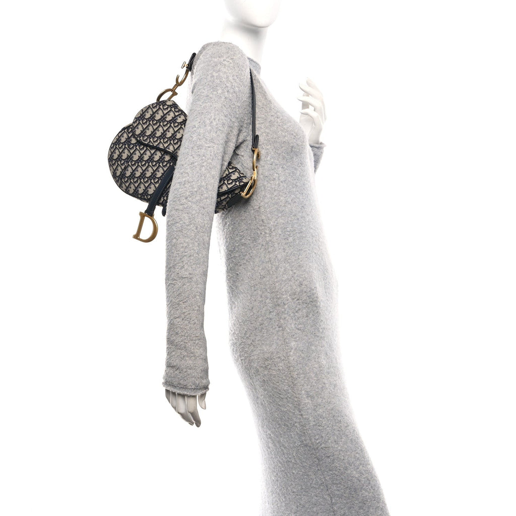 Oblique Saddle Bag Blue