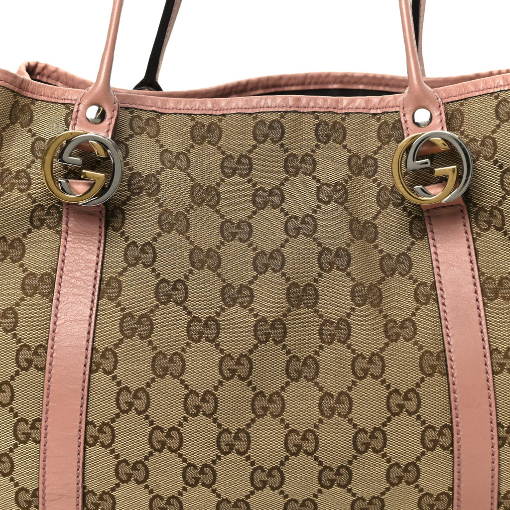 Monogram Medium Twins Tote Pink