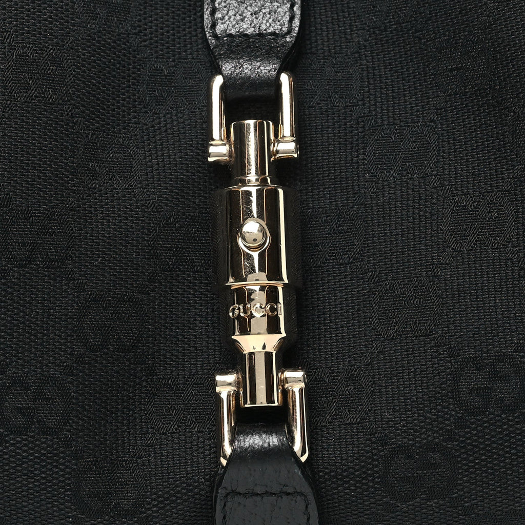 Monogram Calfskin Large Bardot Tote Black