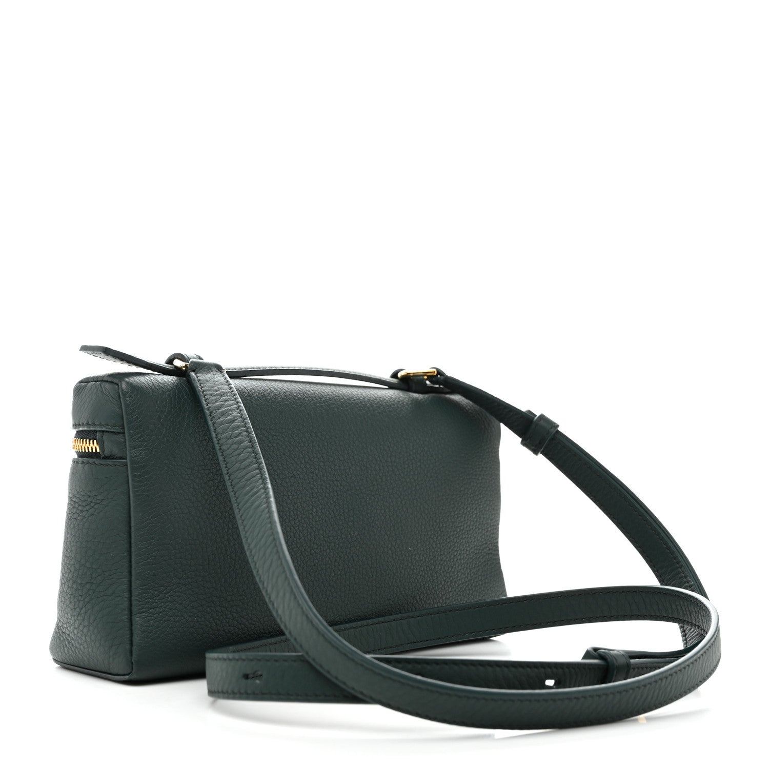 Grained Calfskin L19 Extra Pocket Pouch New Petrolio