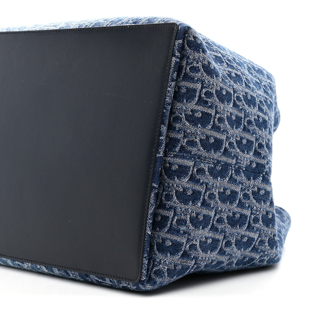 DIOR Denim Jacquard Oblique Large Toujours Blue