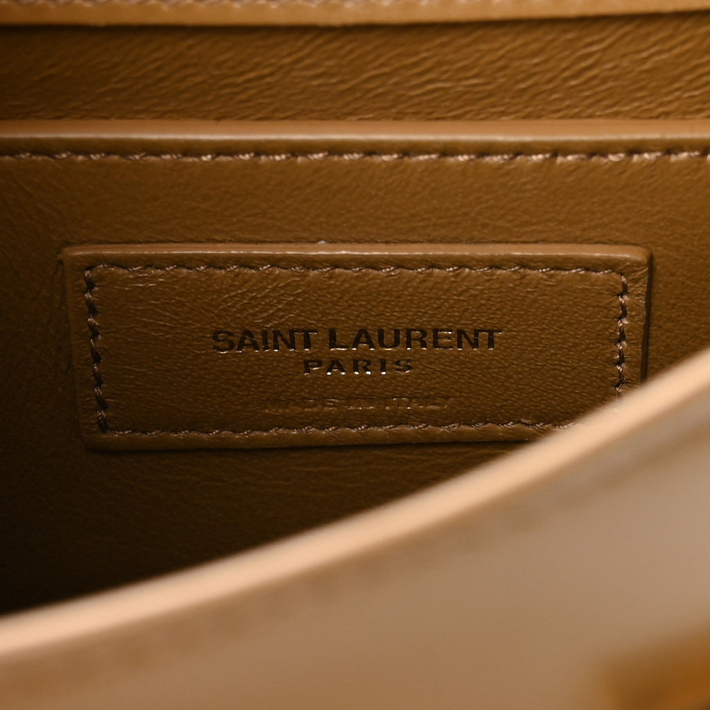 Smooth Calfskin Mini Manhattan Shoulder Bag Tabac Brown